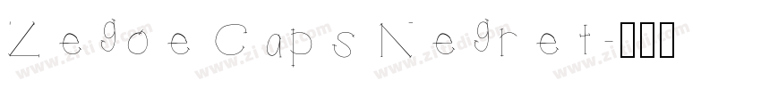 Zegoe Caps Negret字体转换